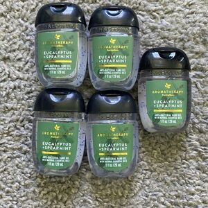 New Set of 5 Bath & Body Works Eucalyptus + Spearmint PocketBacs Aromatherapy